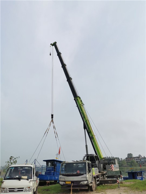 永新县桥梁建设吊装案例